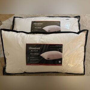 🎉LAST CHANCE🎉2PC BEAUTYREST‎ BLACK Luxurious Down And Feather Blend Pillows